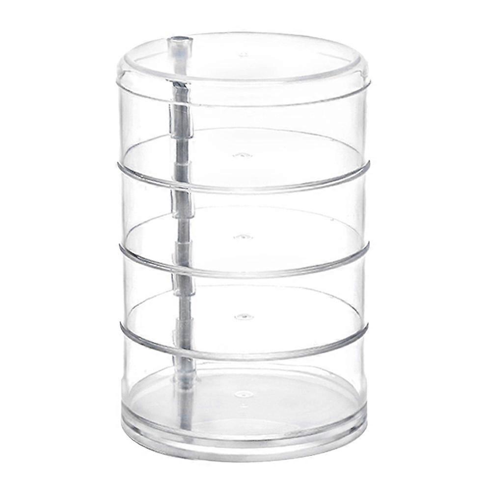 Makeup Organizer Storage Box Four Layers for Cosmetics 2Pcs Transparent