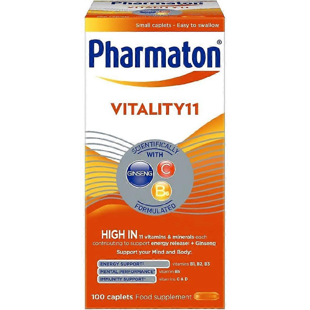 Pharmaton Vitality 11 Multivitamin And Mineral Capsules - Complete Daily Supplement