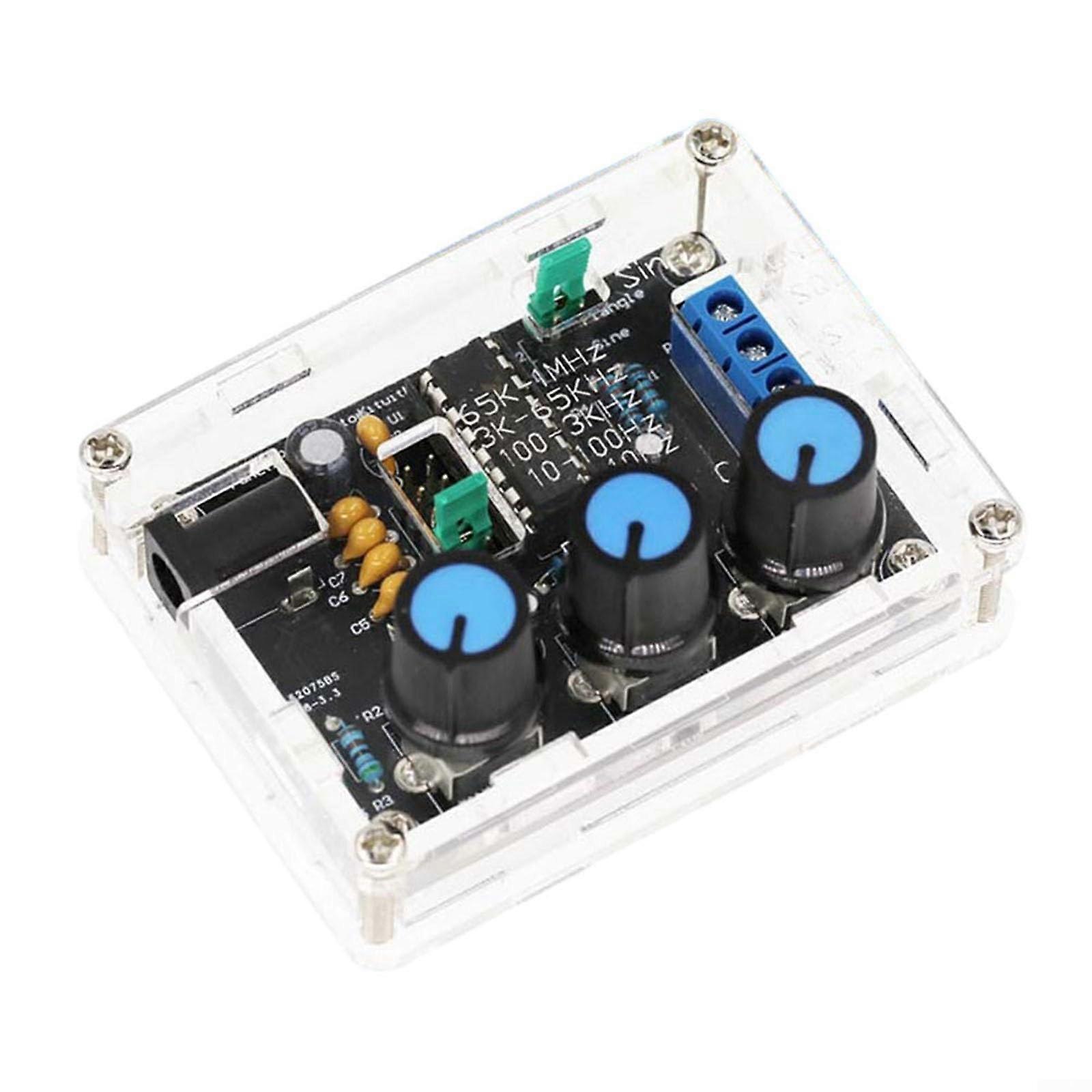 XR2206 Signal Generator DIY Kit with Case, 1Hz1MHz Function Generator, Sine Triangle Square Wave