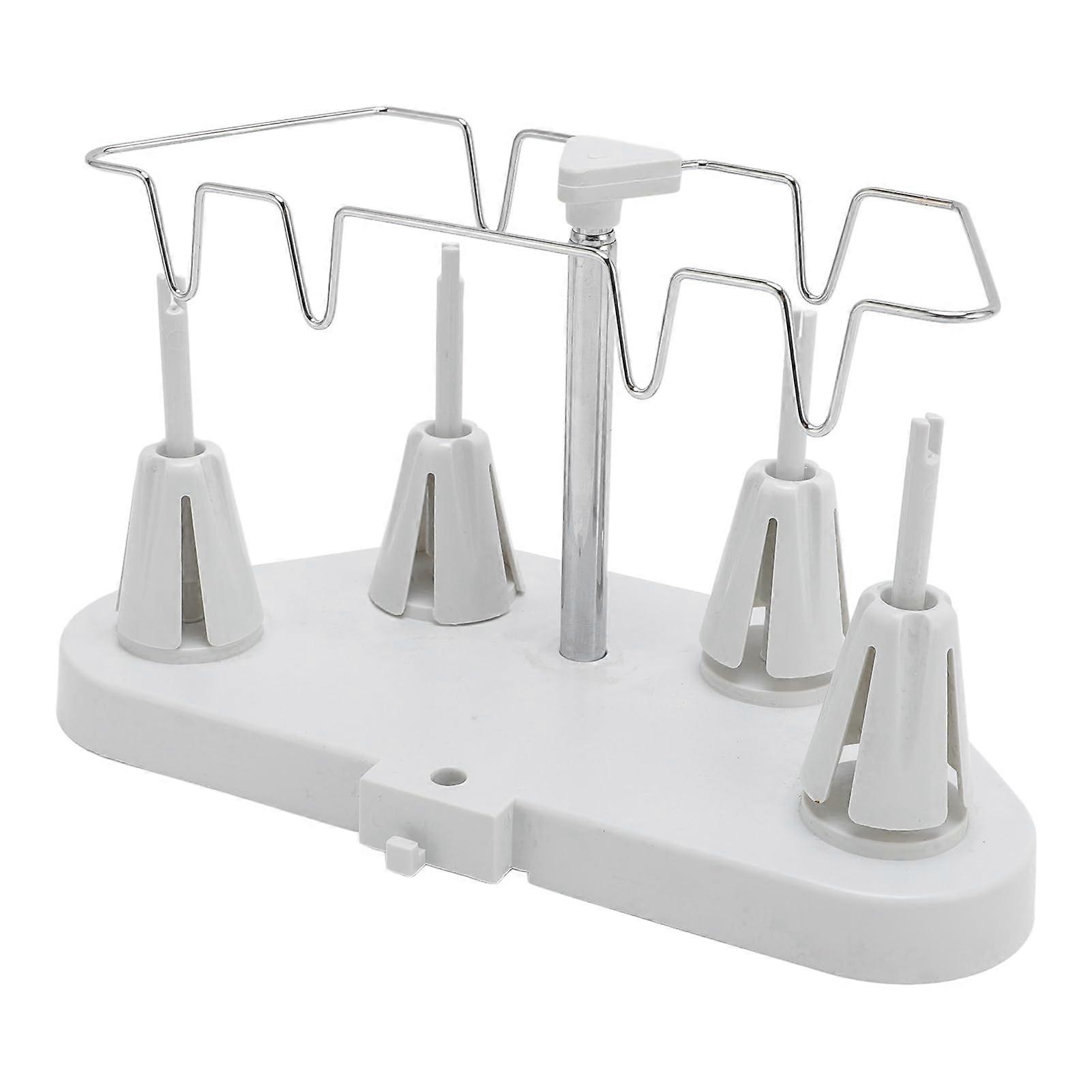 Sewing Machine Thread Stand with Adjustable Height, Trapezoidal Four Spool Holder for FY505 and Home Use