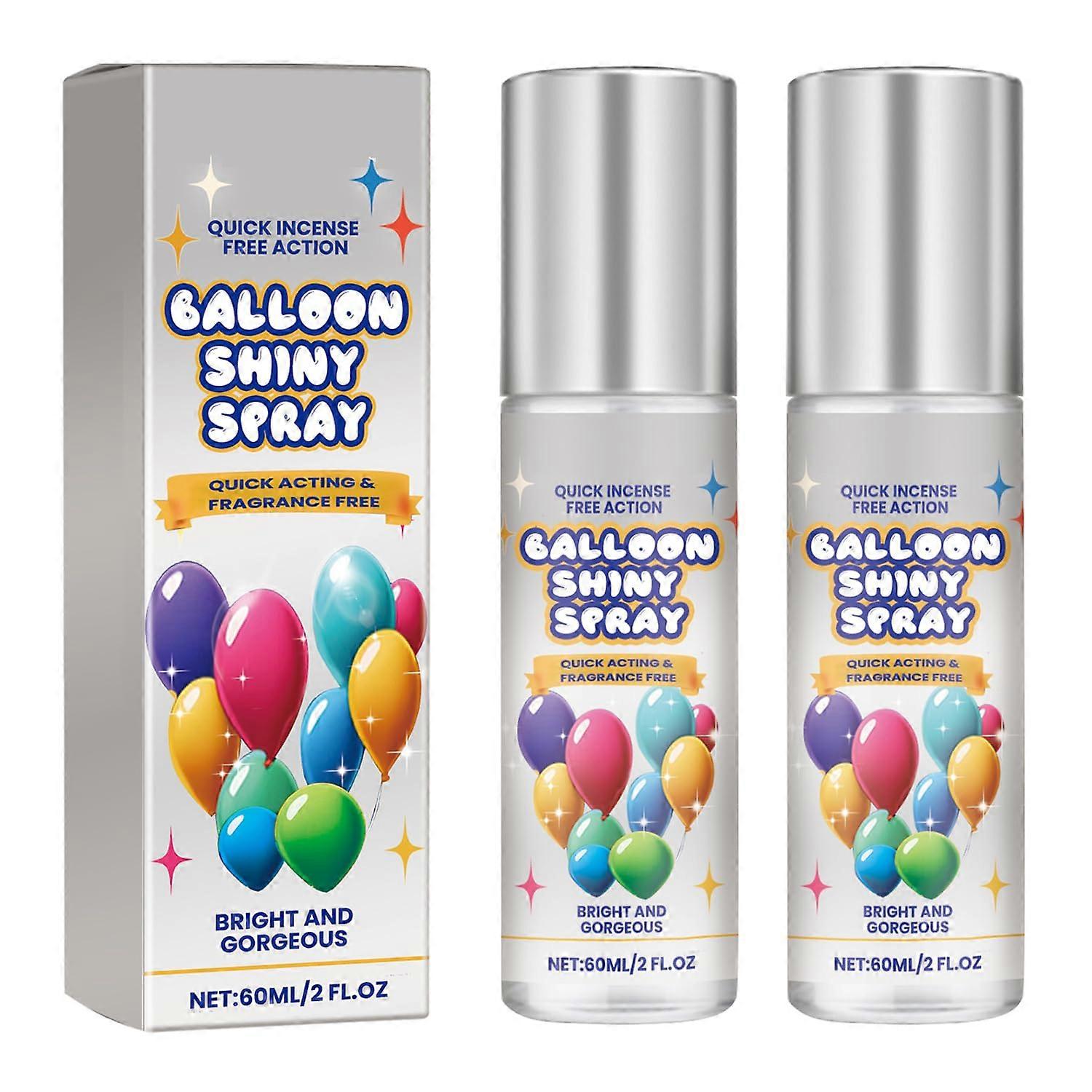 Balloon Shine Spray 2 Pack QuickDrying Formula Glossy Finish Fragrance 60ml