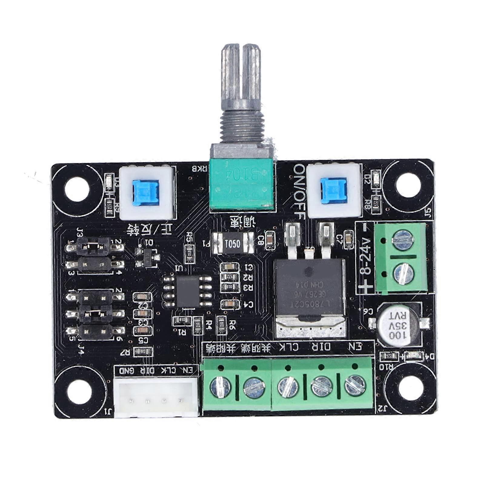 PWM Motor Speed Controller with 3 Low Frequency Options for DC 1224V Stepper Motor Control