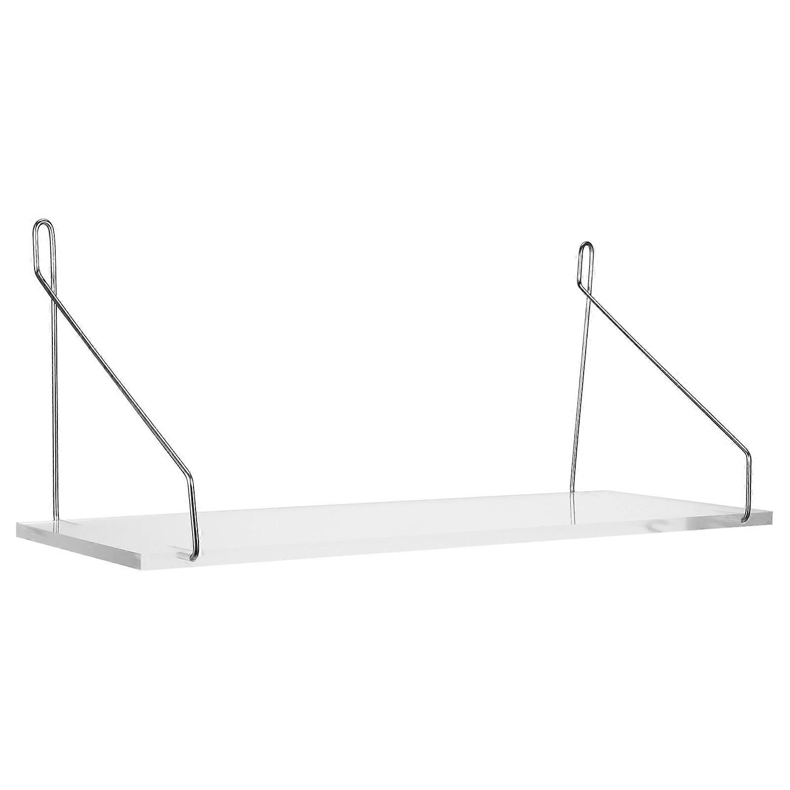 Wall Mount Floating Shelf Acrylic Storage Rack for Bathroom