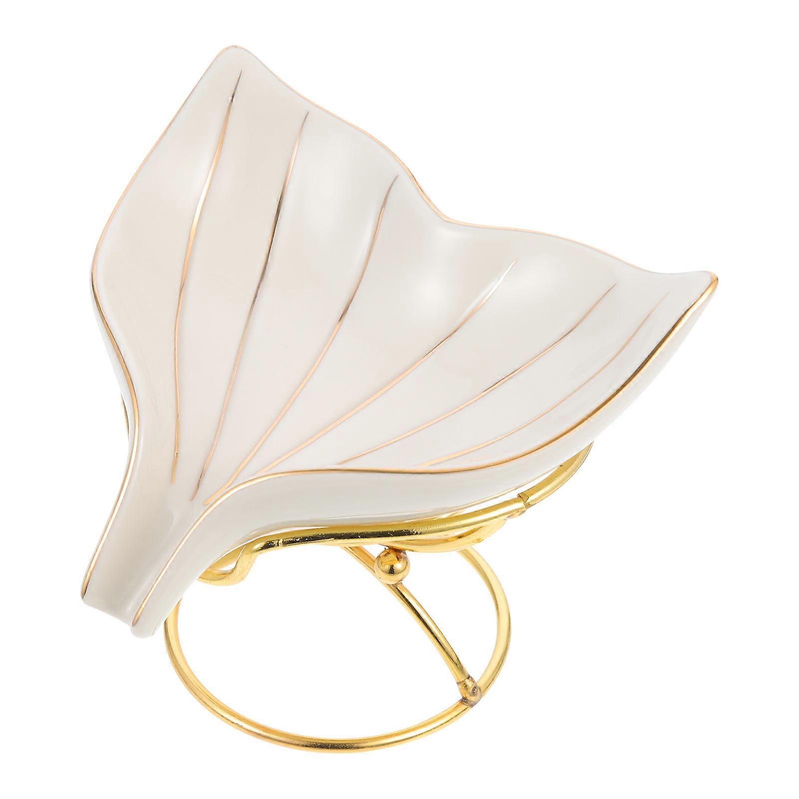 Draining Soap Box White Ceramic Mermaid Tail for Soap Storage 2Sets