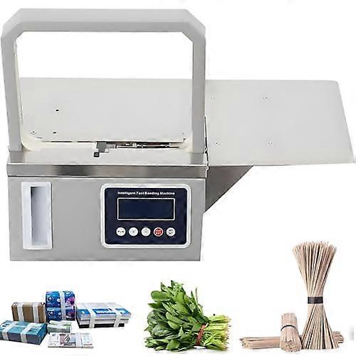 Automatic Vegetable Strapping Machine with Photoelectric Sensor, Speed Tabletop Bundling