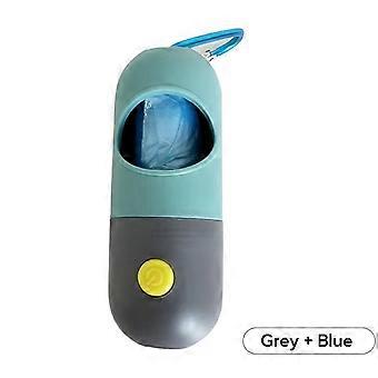 Dispenser voor hondenpoepzakjes met LED-verlichting, biologisch afbreekbare hondenpoepzakjes, draagbaar
