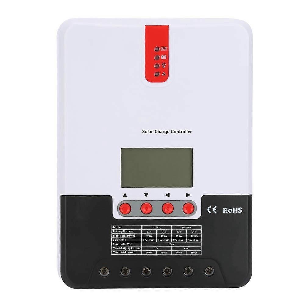 MPPT Solar Charge Controller 20A 30A 40A 12V 24V with LCD Display for OffGrid Systems