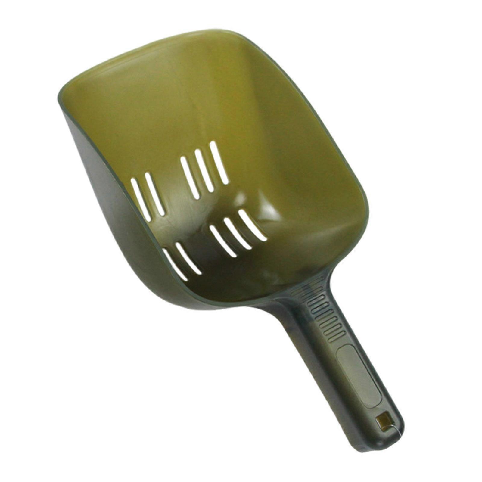 Angelköder-Wurflöffel mit Abflusslöchern, ergonomischem Griff, tragbarer Karpfenköder