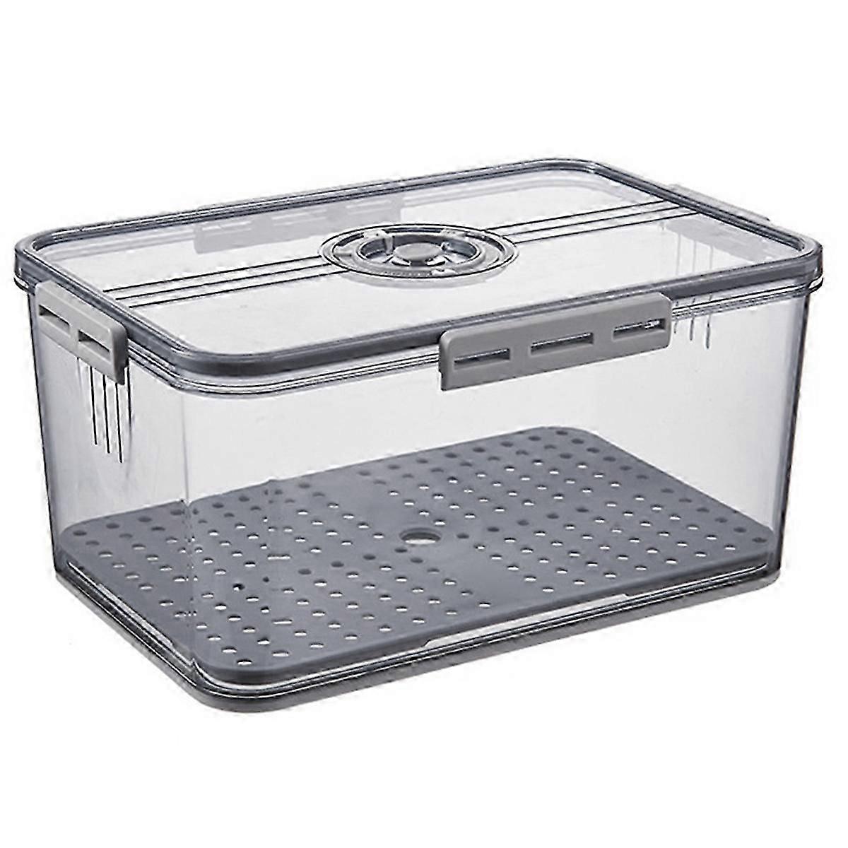 Bread Box Airtight Bread Boxes for Kitchen Counter, Time Recording Bread Storage Container with Lid,