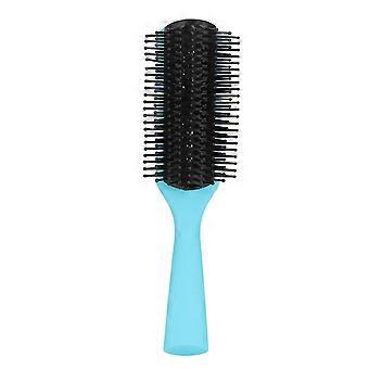 Brosse à cheveux de massage 9 rangées Salon Blow Wet Dry Démêler Coiffage Brosse à cheveux Peigne Détachable Bleu