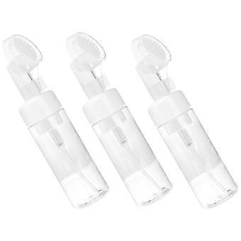 Foaming Bottle Brush Head for Facial Cleanser with 3Pcs Empty Mousse Foams Bottle