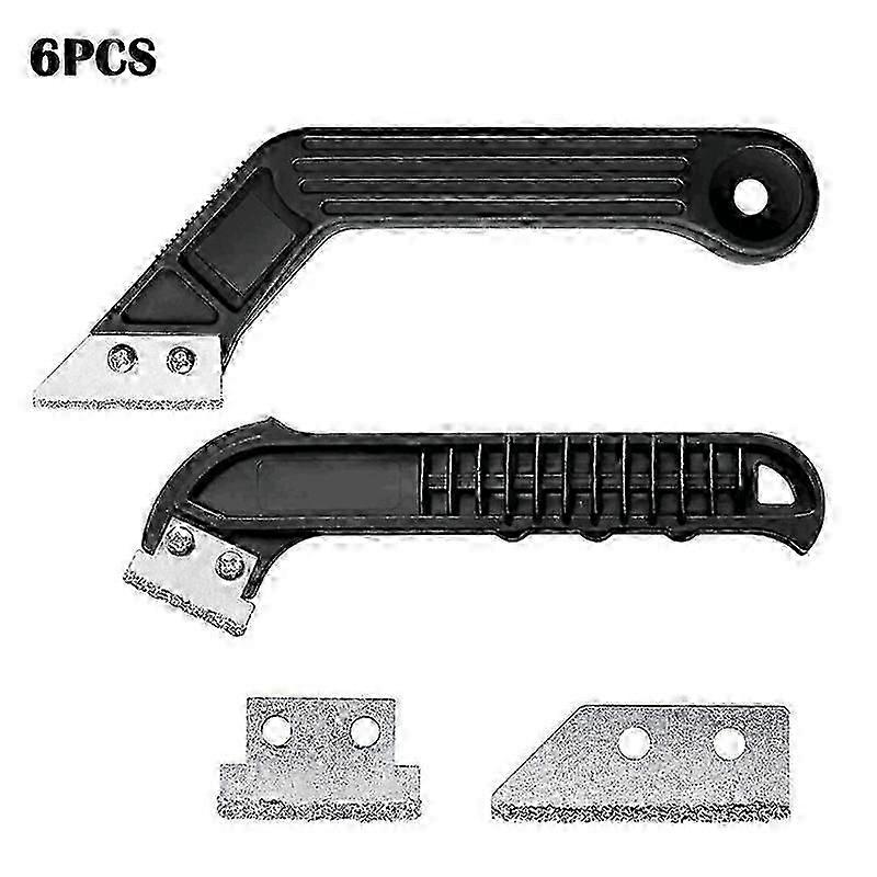 2pcs Manual Grout Remover Tool with Tungsten Carbide Blades, Ergonomic Non-Slip Handle, Angled Head for Tile and Bathroom Renovation