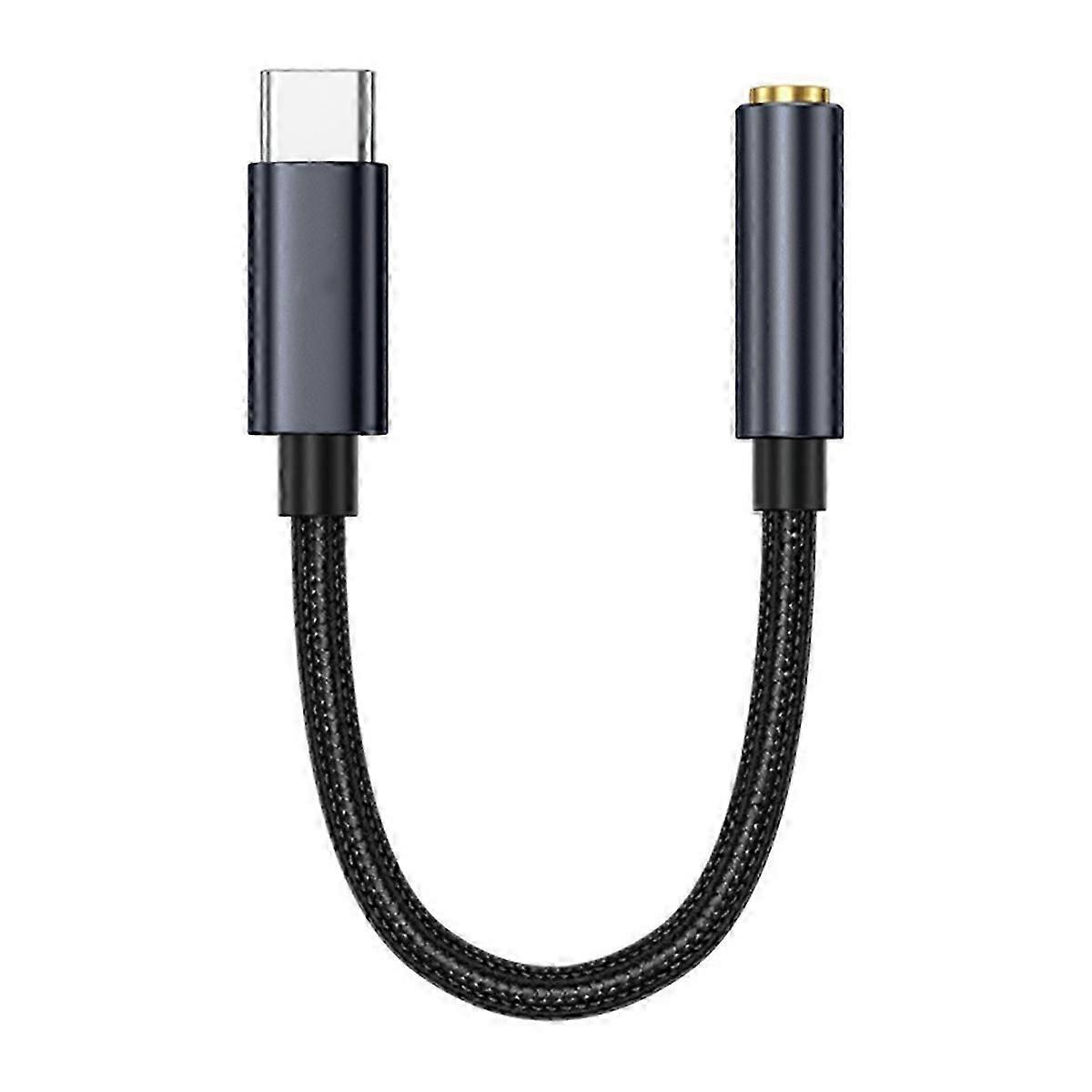 Type-C to 3.5mm Headphone Jack Adapter Type C Aux Audio Cable Adapter USB C Digital Chip Decoding Ad