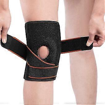 sport kniebeschermers, knie siliconen rijden kniebeschermers, gewrichtsbeugels, 1 stuks, oranje