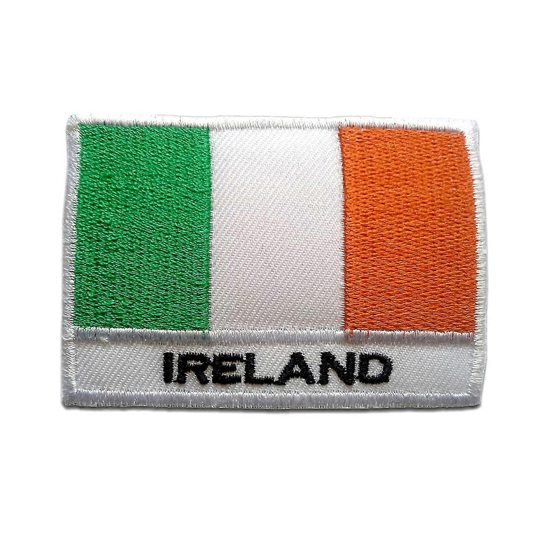 Patch / Iron-on patch - Ireland flag flag - white - 5.3cm x 7.6cm - patch patches