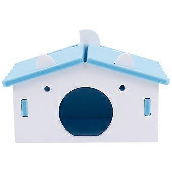 Blue Pet Nest for Hamsters 2Pcs Hamster House and Bed