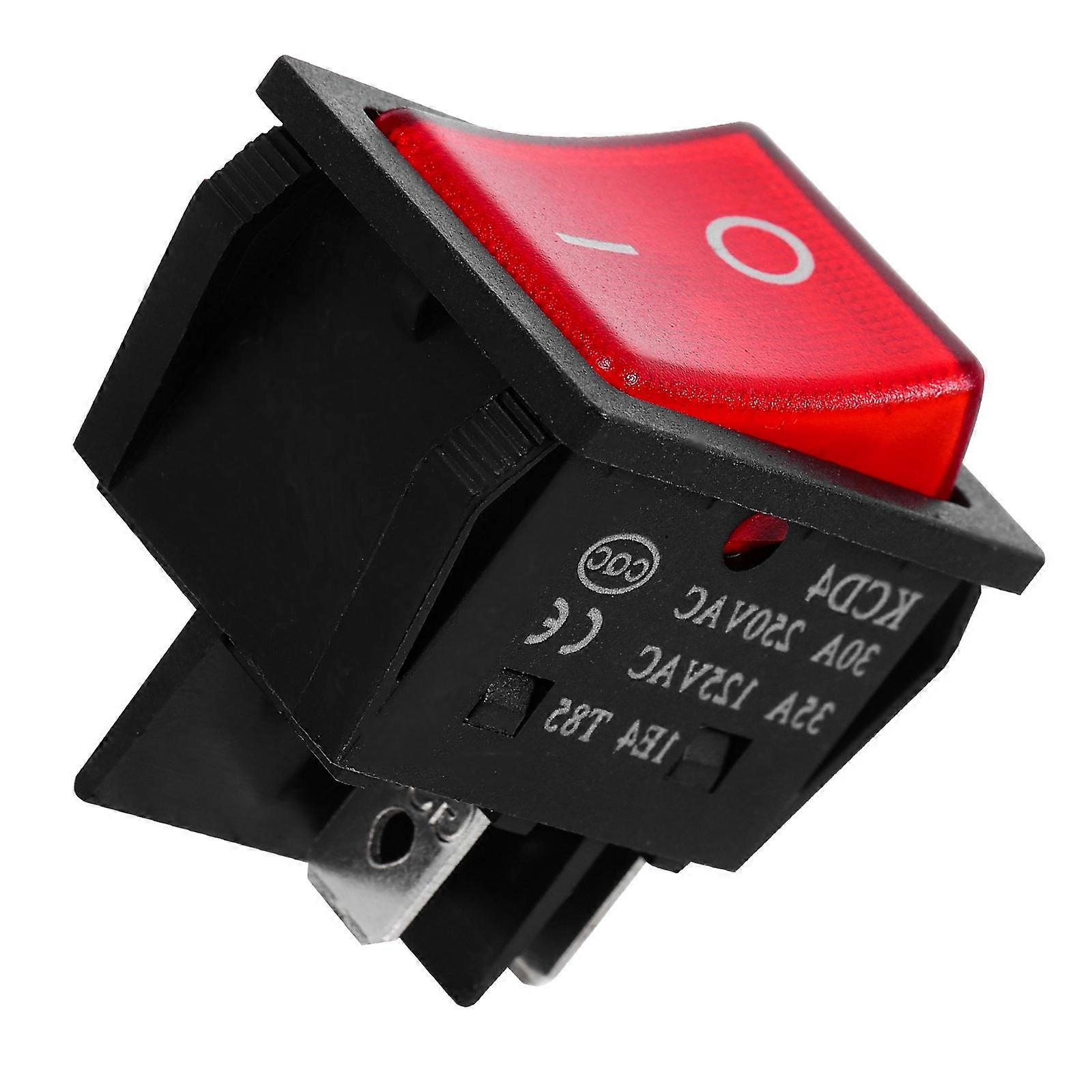 Vehicle Toggle Switch Boat Toggle Switch Replacement Rocker Switch with LED Light (4 Position)