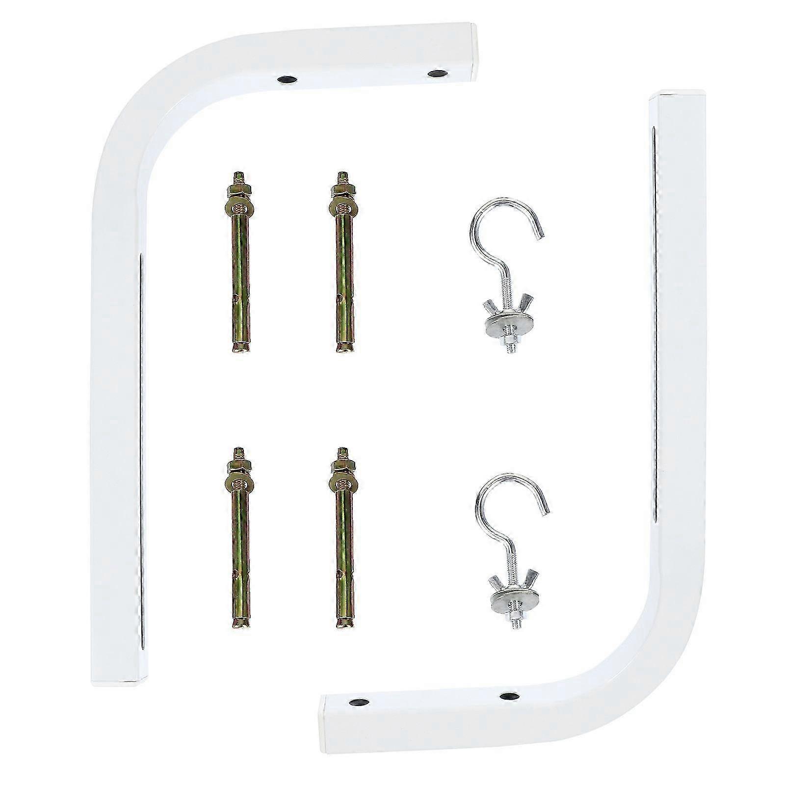 2pcs Universal Projector Screen L-Bracket Wall Hanging Mount with Hook