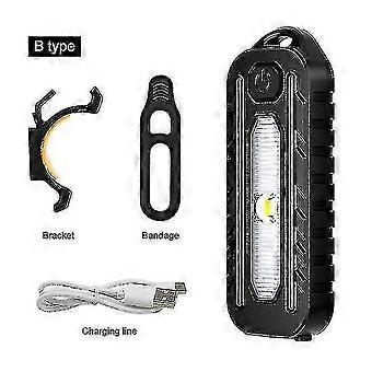Led Rouge Bleu Épaule Police Lumière Avec Clip Usb Charge Clignotant Avertissement Sécurité Lampe de Poche Torche Vélo Avertir Lumière