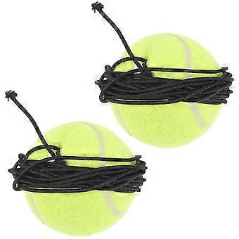 2pcs Interactive Rubber Dog Tennis Balls for Training & Bonding, 6.5cm, All Skill Levels