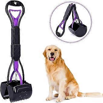 Portable Pet Pooper Scooper for Dogs and Cats, Foldable Dog Poop Scooper for Grass with Long Handle, High Strength Material and Professional Ergonomic