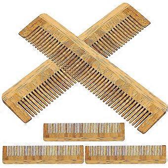 5Pcs Wooden Combs Bamboo Anti-Static Wood Hair Comb for Women Men Thick Wavy or Straight Hair