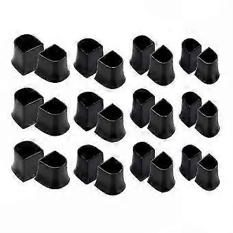 U Shape Heel Protectors 12 Pairs 4 Sizes Anti Slip High Heel Caps for Weddings Grass Walking Noise Reduction