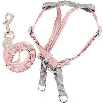 Puppy Dog Harness and Leash Set Adjustable Design 1Set with Polyester Material