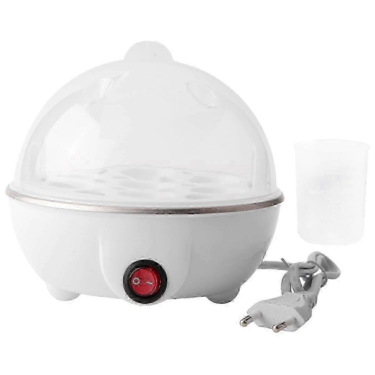 Electric Egg Boiler Cooker Rapid Heating, White EU Plug