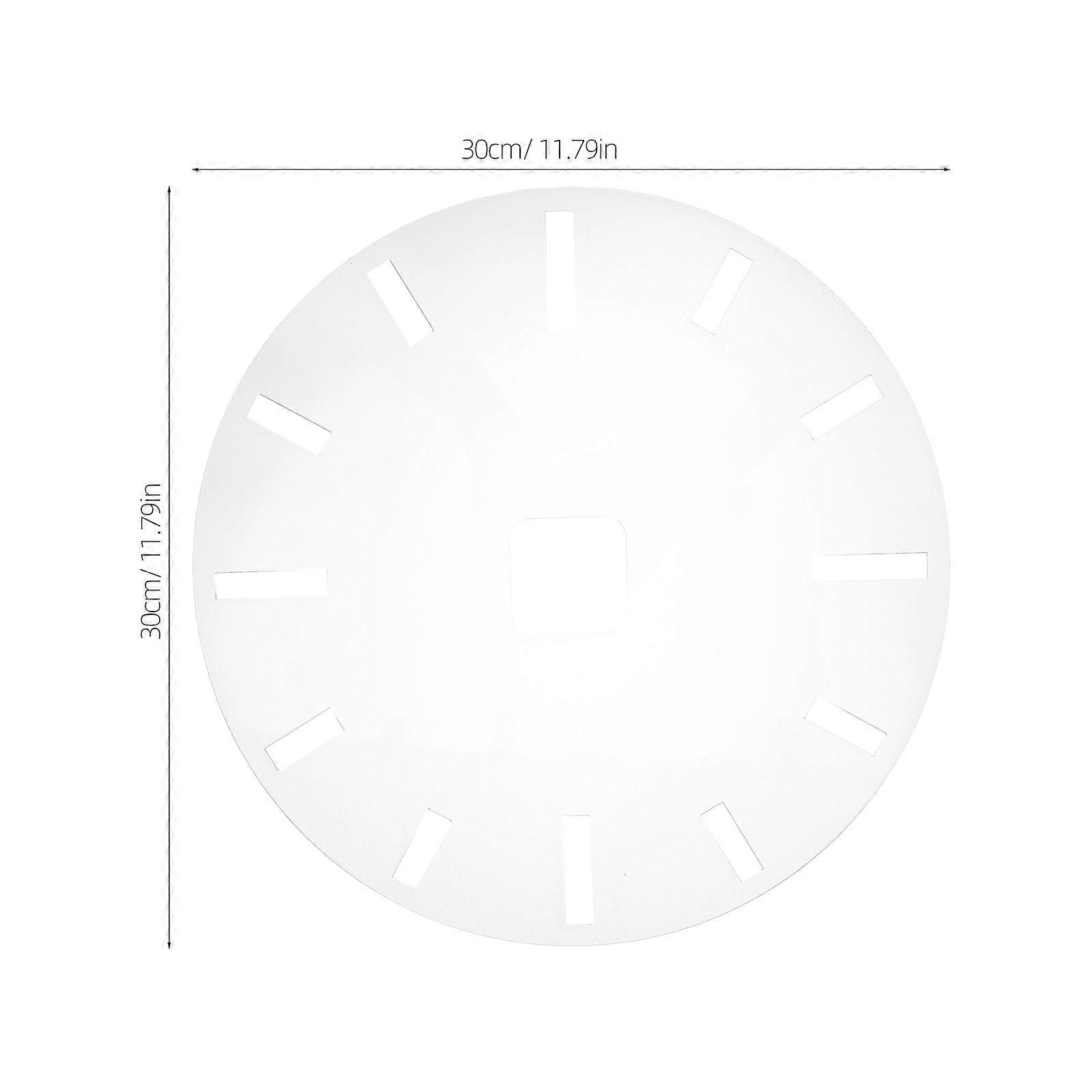Acrylic Clock Template for DIY Woodworking Projects with Transparent Clock Face Insert