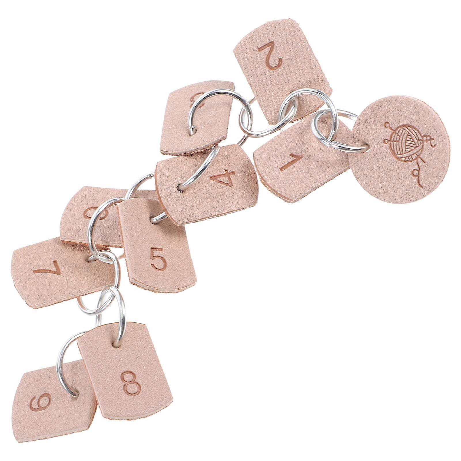 PU Stitch Marker Chain for Knitting Row Counting