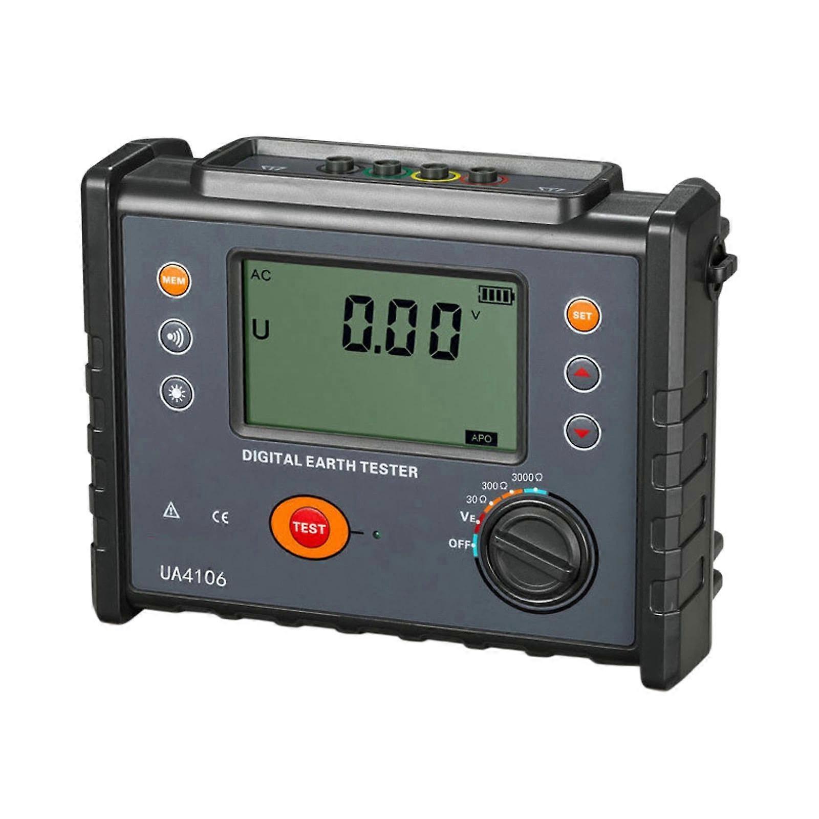 LCD Screen Digital Earth Resistance Tester