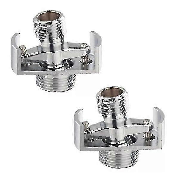 Wall-mounted copper shower head for bathrooms with thread adapter