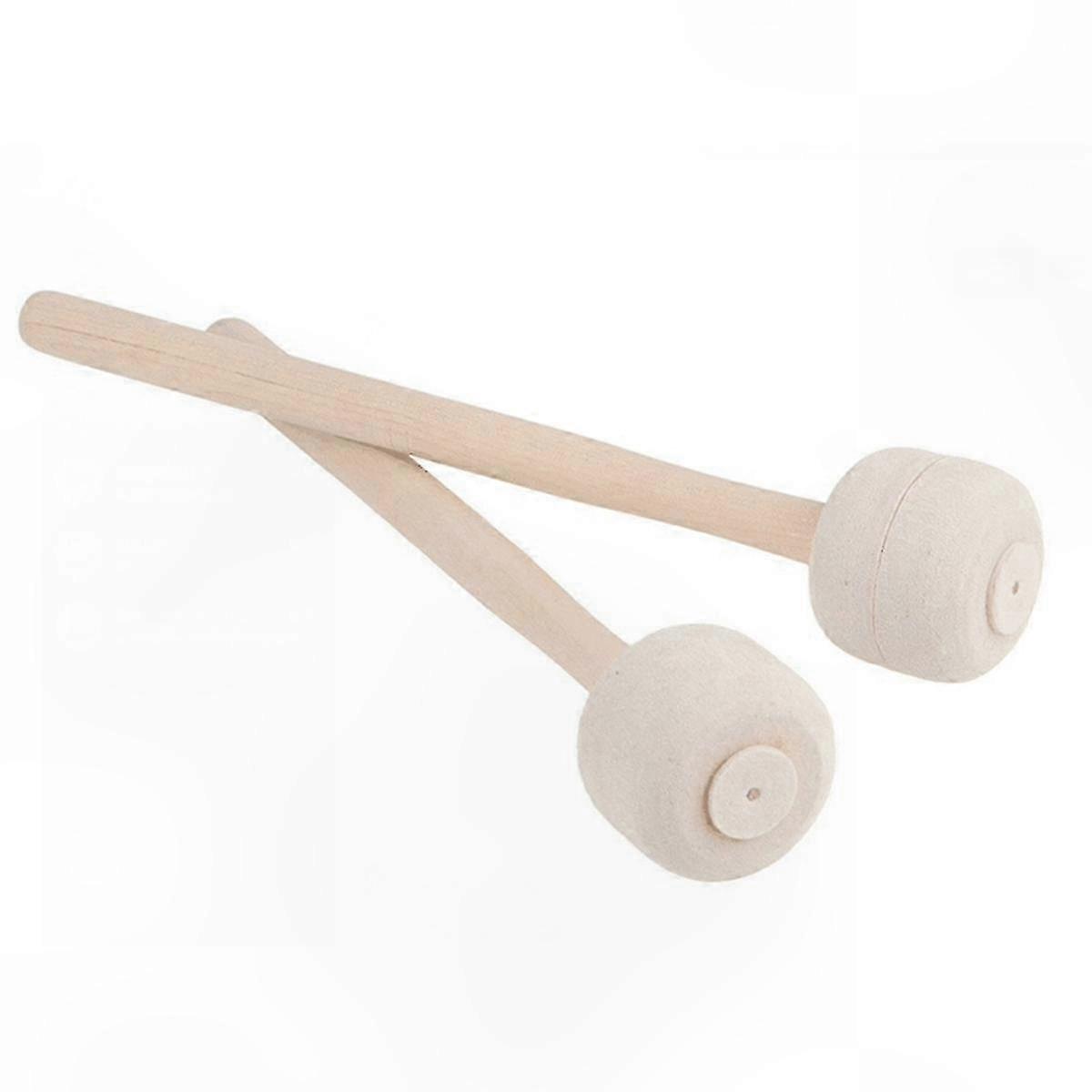Large Felt-Head Snare Mallets Wood