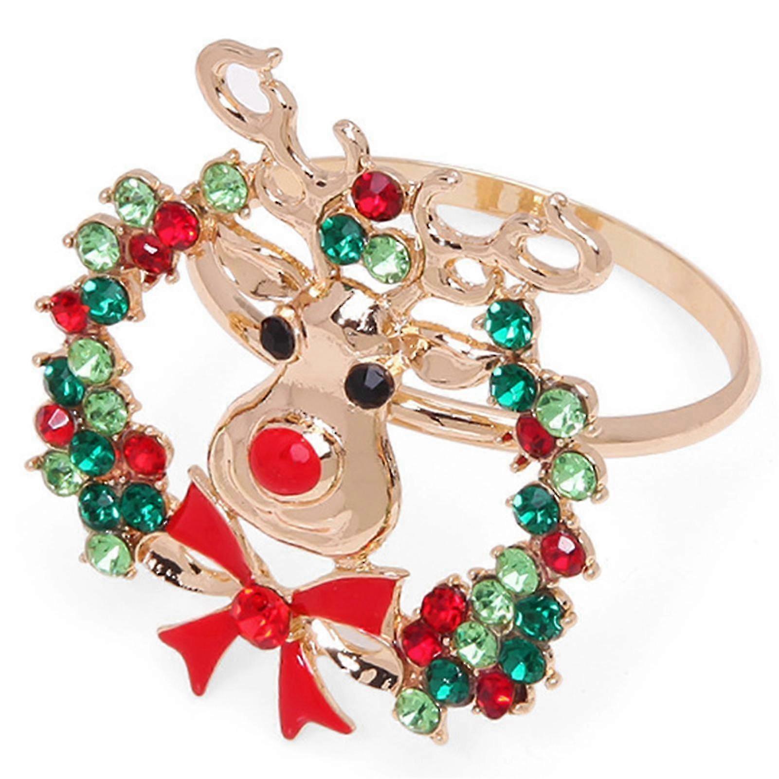 Rhinestone Snowman Napkin Ring