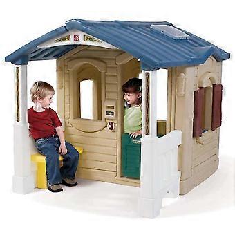 Step2 Speelhuis met veranda bruin kunststof 794100