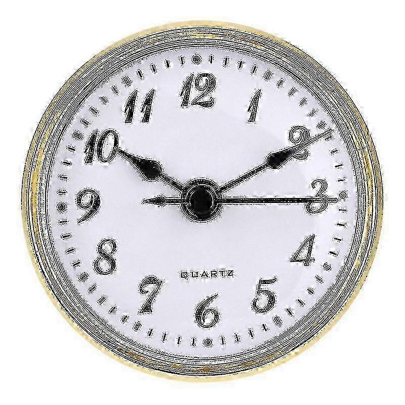 70mm Gold Trim Quartz Clock Insert