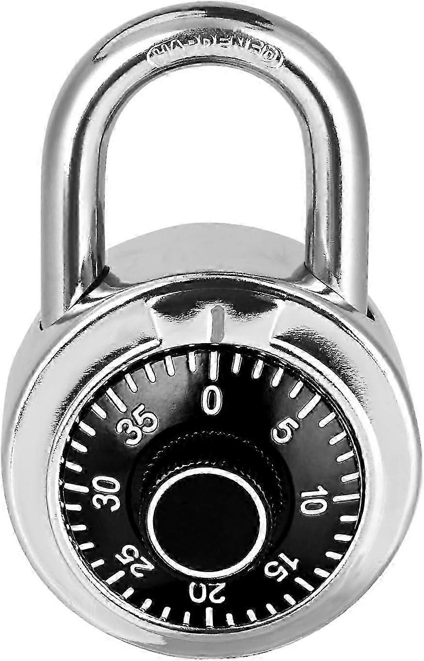 Black 2-Inch Three-Digit Combo Padlock