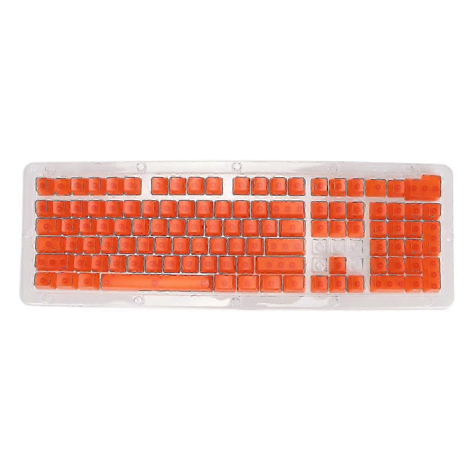 108-Key Transparent Matte PC Keycaps