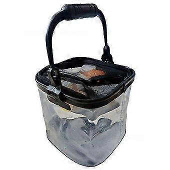 Transparent EVA fishing Bucket 7L/12L - Portable Water Bucket for Live Fish and Outdoor FishingYX