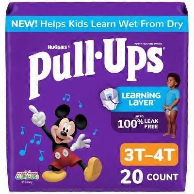 Pull-Ups Boy Potty Training Pants, Size 5, 3T-4T, 20 ea