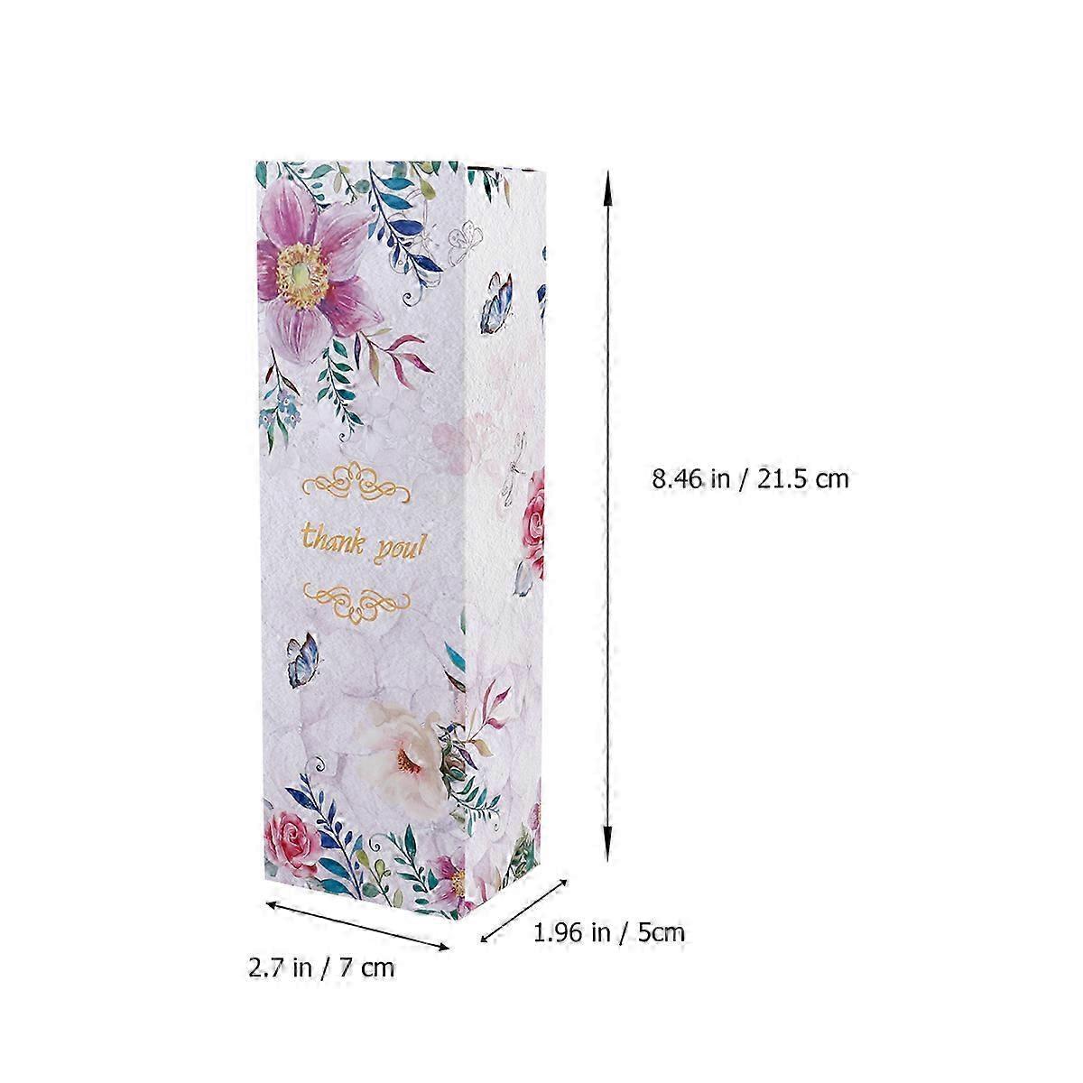 20 Pcs Rectangular Cookie Storage Boxes Elegant Fresh Style Packing compatible with Birthday Celebrations