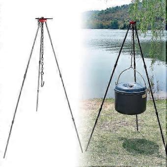 Camping Bonfire Tripod Portable Triangle Support Camping Bonfire Frame