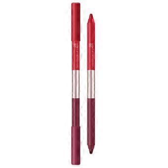Gradient Lip Color Pencil with Paired Matte Colors to Define the Lip Line, Fill the Inner Lip Area, and Layer Color  color6