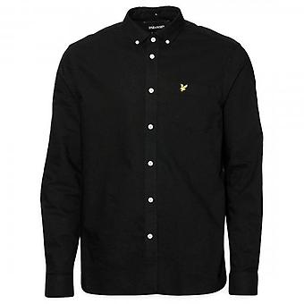 Lyle & Scott Black Oxford Long Sleeve Shirt LW1302VOG