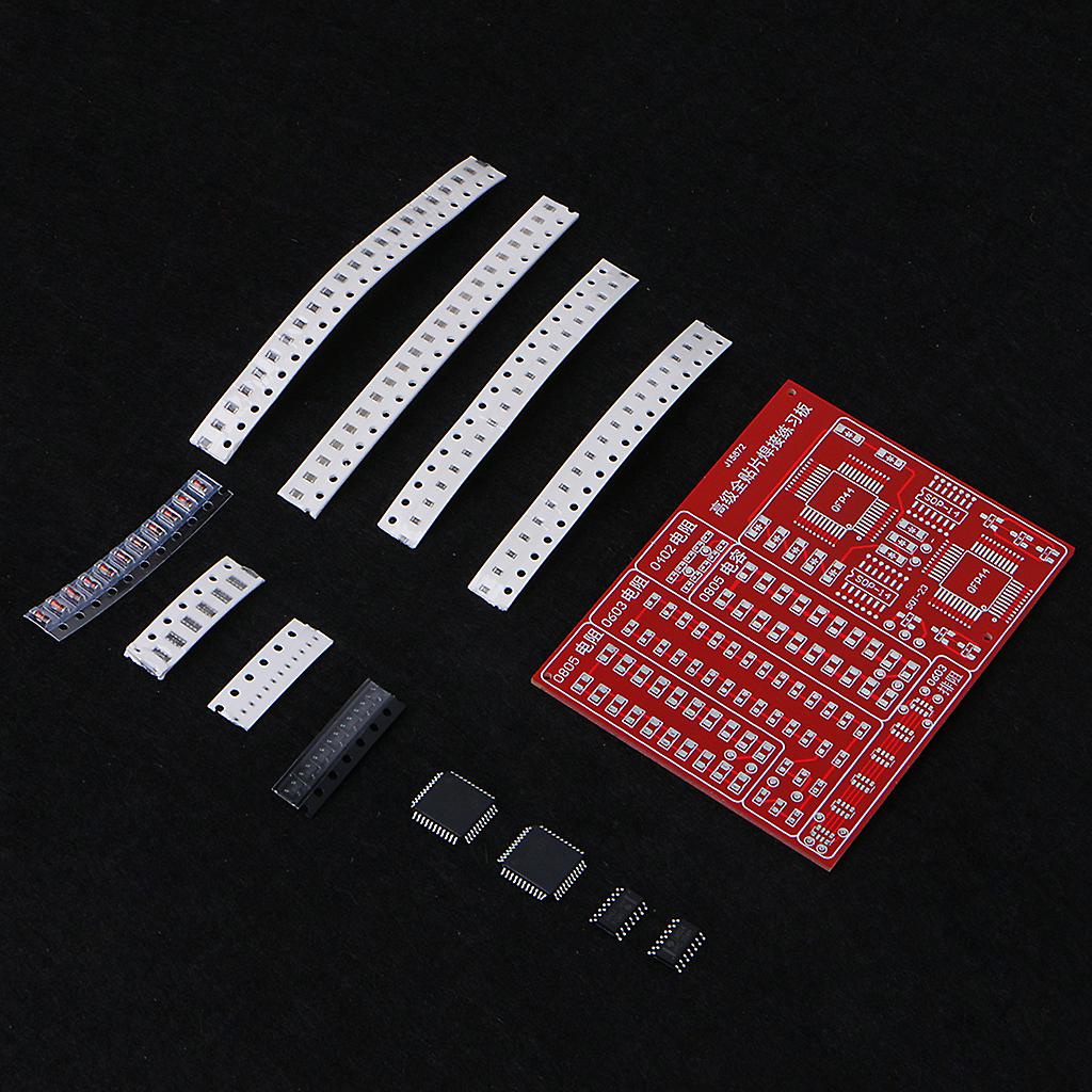SMD SMT Components Practice Board Solder Skill Training Beginner DIY Kit