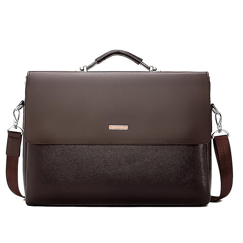 Brand Design Business Men Briefcase Leather Laptop Handbag Casual Man Bag  For Lawyer Shoulder Bag Male Office Tote Messenger Bag