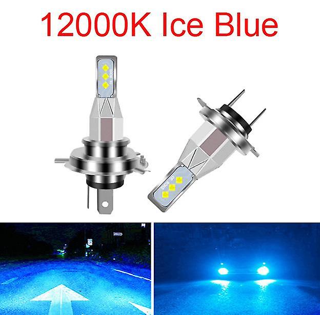 12000k Blue Color-16000lm2pcs H7 H4 H11 H8 H1 H3 H6 Led Car Headlight Bulb Beam 24v 12v 80w High Power Auto Fog Light Lamps 6000k 8000k Headlampt 1600