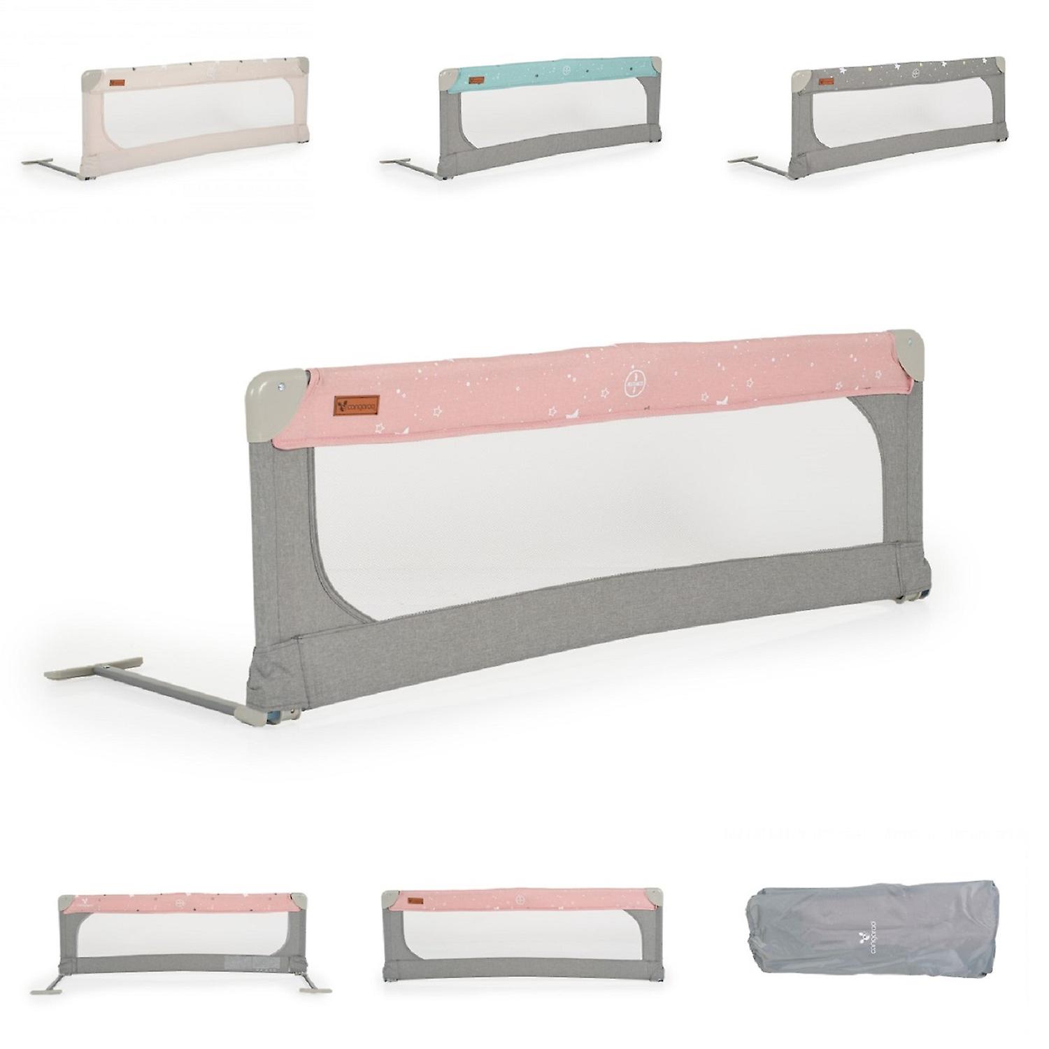 Cangaroo sängskydd linne 130 cm sängskydd fallskydd framtill fällbart