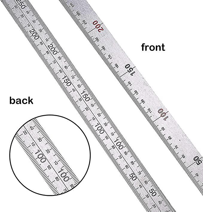 Stainless 90 Degree L Shape Square Ruler Double Sided Ruler Metal Ruler ...